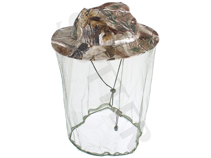 Chapeau de soleil avec moustiquaire - camouflage (camo)
