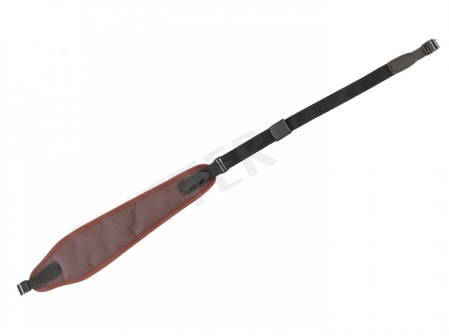 Bretelle pour arme universelle - Largeur: 6-9cm - Brun rouge