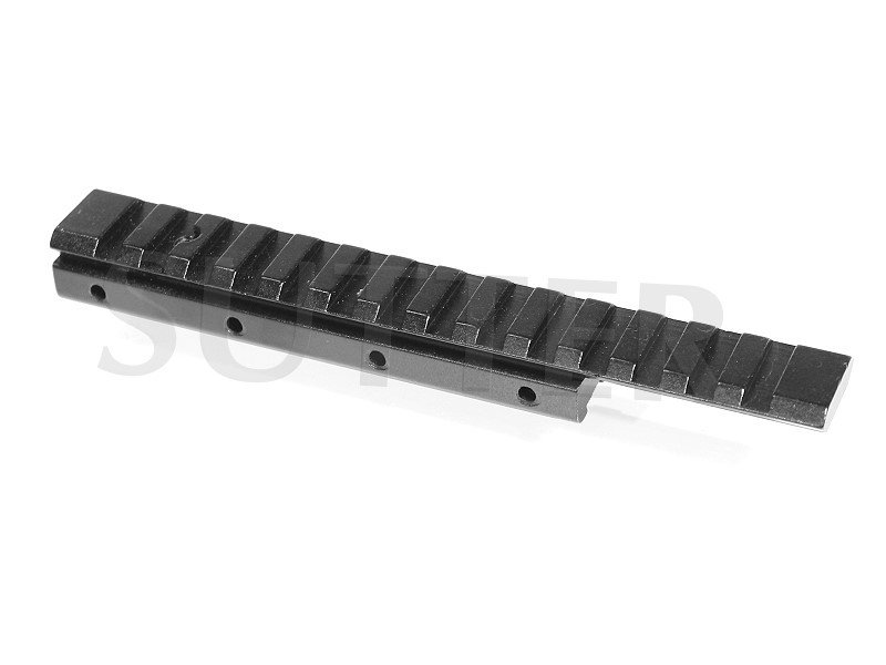 Adaptateur de hauteur coudé pour rails de montage l=155mm, 19-22mm sur 21mm