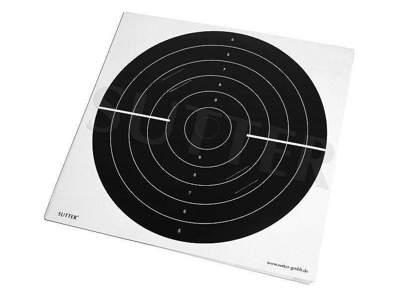 Pack de 20 cibles (noir) avec des fentes d'insertion - 55x53cm